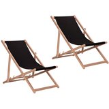 Aga 2x Leseni zložljivi ležalnik Temno rdeča, (21119313) | Shoptok.si