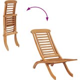  Sklopiva vrtna stolica 50 x 90 x 69 cm od masivne tikovine | shoptok.hr