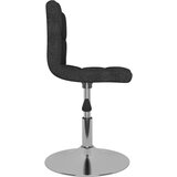 Furnova Vrtljiv jedilni stol črno blago, (21928415) | Shoptok.si