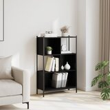  Regal za knjige crni 72x28x109 cm od konstruiranog drva | shoptok.hr