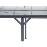 WESTMANN aluminijska nadstrešnica za automobile s okruglim lukom Bergen 15 m2 (3x5 m) | BRANDED IN GERMANY | shoptok.hr