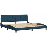  Okvir za krevet bez madraca Hanko plavi 200x200 cm baršunasti | Eponuda.com
