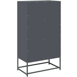vidaXL Highboard Antracit 68x39x123 cm Jeklo | Shoptok.si