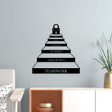 Wallity Zidna dekoracija Success Steps, 67 x 70 cm, Crna | ePonuda.com