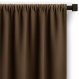 Restilo curtain CARLI color brown plain style classic tape type of material - textiles oxford 200x270 Cijene