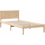  Krevetna konstrukcija Smeđa 100 x 200 cm Čvrsto borovo drvo | shoptok.hr