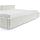 Meise M&amp;ouml;bel Bijeli tapecirani bračni krevet s prostorom za odlaganje s podnicom 200x240 cm Cube &amp;ndash; Slike