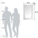 Kayoom STENSKO OGLEDALO, 60/90/4 cm kovina, steklo | Shoptok.si