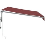 vidaXL Tenda na automatsko uvlačenje bordo 300 x 250 cm | shoptok.hr