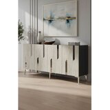 Hanah home komoda Nota 150, 150 cm, antracit / travertin / srebrna | Eponuda.com
