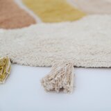 Nattiot Opečnato oranžno-kremno bela pralna ročno tkana bombažna otroška preproga ø110 cm Rainbow Toffee – | Shoptok.si