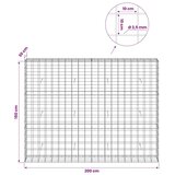  Gabion s žicom debljine 3 5 mm i mrežom 10x10 cm 200x30x150 cm - 30 cm 150 cm 200 cm | shoptok.hr
