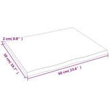 Stolna ploča svjetlosmeđa 60 x 50 x 2 cm od obrađene hrastovine | Eponuda.com