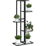  Stalak za cvijeće s 5 razina 43 x 22 x 98 cm crni metalni | shoptok.hr
