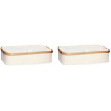 Hübsch Komplet 2 bež tekstilnih organizatorjev Bamboo | Shoptok.si