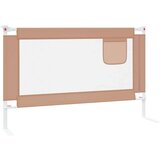 vidaXL sigurnosna ograda za dječji krevet smeđe-siva 120x25 cm tkanina | shoptok.hr