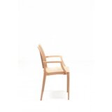 Hanah home baštenski set rattan 80x80 small lux masa takimi cappucino | ePonuda.com