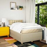  Krevet box spring s madracem krem 120 x 190 cm od tkanine | shoptok.hr