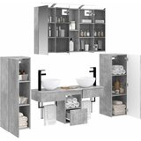  Set namještaja za kupaonicu 6 pcs Betonska siva | shoptok.hr