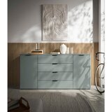 Stylife ŠIROKA KOMODA, žajbljevo zelena | Shoptok.si