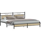  Metalni okvir kreveta bez madraca boja hrasta sonome 200x200 cm | shoptok.hr