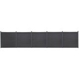 vidaXL Komplet ograjnih panelov siv 872x186 WPC | Shoptok.si