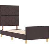  Krevetna konstrukcija Tamno smeđa 80 x 200 cm tkanina | shoptok.hr
