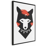  Slika - Polite Fox (1 Part) Vertical 80x120 U crnom drvenom okviru | shoptok.hr