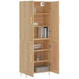 vidaXL Visoka komoda hrasta sonome 69 5x34x180cm od konstruiranog drva | shoptok.hr