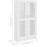 vidaXL Vitrina bijela 82,5 x 30,5 x 150 cm od iverice | shoptok.hr