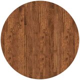vidaXL Nepremična površina Temno rjava Ø 90 x 4 cm Trda hrastovina | Shoptok.si