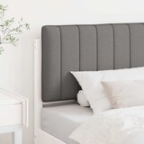  Tapecirani uzglavlje s uzglavljem Bijela i svijetlo siva 75 cm | shoptok.hr