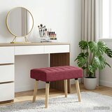  Klupa s utorima Vinska crvena 60 x 40 x 45 cm Tkanina | shoptok.hr