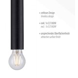 LEUCHTEN DIREKT 15617-18 - Viseći luster na sajli BRUNA 1xE27/60W/230V crna | Eponuda.com
