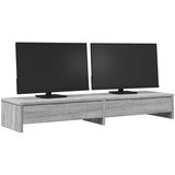  Stalak za monitor s ladicama boja hrasta 100x27x15 cm drveni | shoptok.hr