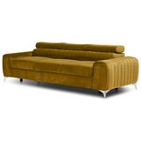 ELTAP Gorčično rumena žametna raztegljiva sedežna garnitura 261 cm Laurence – | Shoptok.si