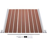  Set WPC ograda 1 kvadratna + 1 kosa 273 x 186 cm smeđi | shoptok.hr