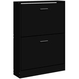 Ormarić za cipele crni 59 x 17 x 81 cm od konstruiranog drva | shoptok.hr