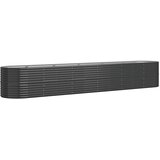 Furnova Visoka greda iz prašno premazanega jekla 440x80x68 cm antracit, (21921078) | Shoptok.si
