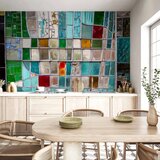  Foto tapeta - Sapphire Stained Glass 400x280 Vodootporna | shoptok.hr