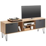 Mömax nizka omarica neyle -exklusiv-, barva hrasta, črna | Shoptok.si