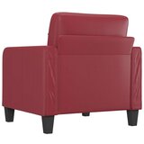  Fotelja crvena boja vina 60 cm od umjetne kože | shoptok.hr