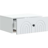  Stenski nočni omarici s predalom 2 pcs Bela 49 x 34,5 x 20 cm, (5000209420) | Shoptok.si