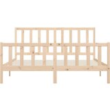  Posteljni okvir iz trdnega lesa 200x200 cm, (20643565) | Shoptok.si
