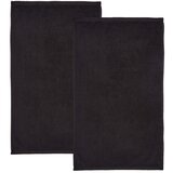 Catherine Lansfield Črne hitro sušeče frotirne bombažne brisače v kompletu 2 ks 90x140 cm Quick Dry – | Shoptok.si