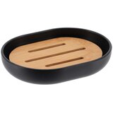 Tendance držač sapuna fano poliresin/bambus, crni | Eponuda.ba