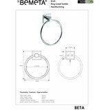 BEMETA držač peškira 16,8x18,8 cm, srebrne boje | Eponuda.com