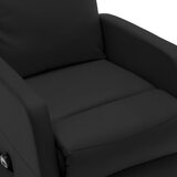  Fotelja na podizanje od umjetne kože crna | Eponuda.com