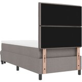  postelja s pomičnim dnom z vzglavnikom taupe 100x200 cm tkanina, (22083611) | Shoptok.si