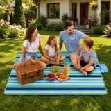 Odeja Deka za piknik ili plažu LT 150 x 200cm Flowers - plava | shoptok.hr